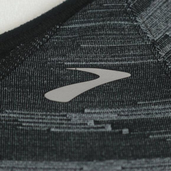 Brooks Rebound Racer Women's XS Black & Gray Adjustable Unpadded Sports Bra - Picture 8 of 8